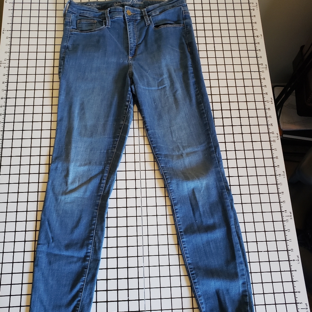 High rise skinny jeans